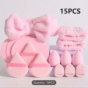 15 Pc makeup puff/blender set
